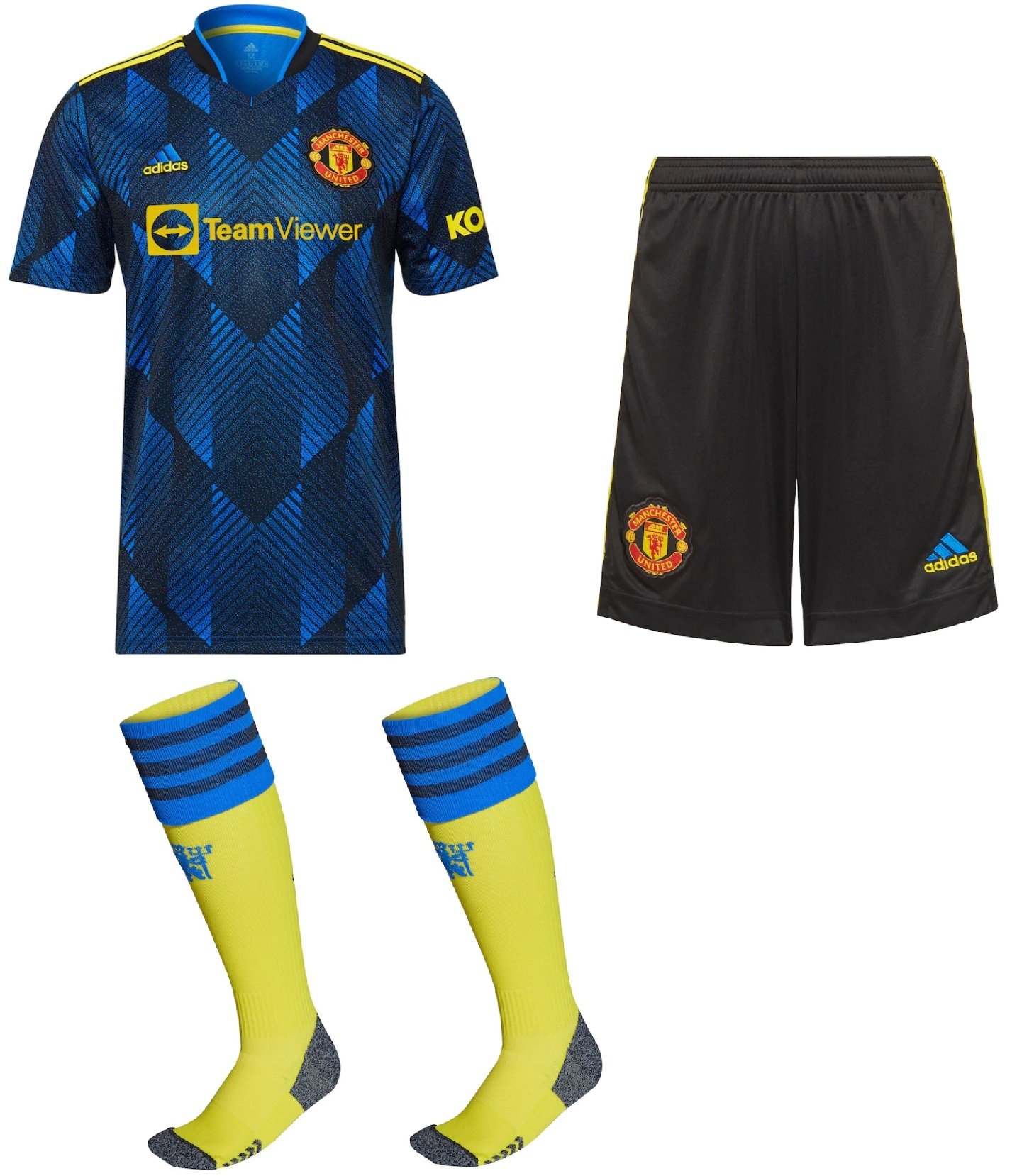 Kit adulto III Manchester United 2021 2022 Adidas oficial